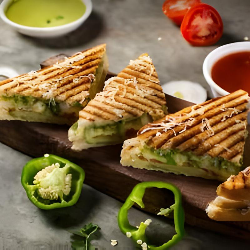 Vegetable Toast Sandwich